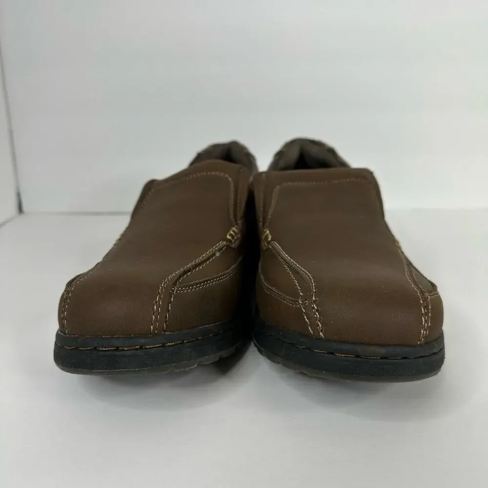 Deer Stags Mens size 8.5 Memory Foam Wesley Leather Loafer Brown